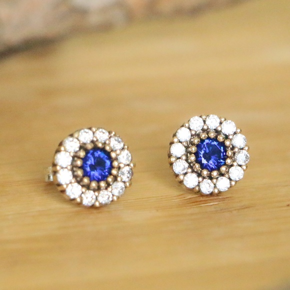 COPY - Sterling Silver Blue & White Cubic Zirconi… - Picture 1 of 8